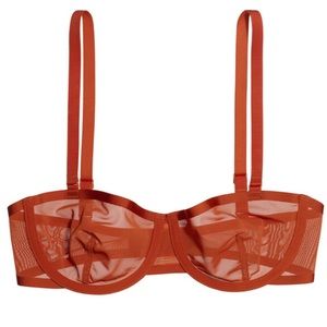 CUUP Balconette Bra 34C - Orange Mars